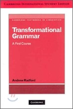 Transformational Grammar : A First Course (IE)