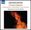 Spectrum Concerts Berlin 힌데미트: 클라리넷 사중주, 오중주, 클라리넷 소나타 (Paul Hindemith: Clarinet Quintet Op.30, Clarinet Quartet, Clarinet Sonata)