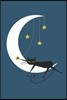 Journal: Night Moon 6x9 - Graph Journal - Journal with Graph Paper Pages, Square Grid Pattern