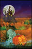 Tombstone Jack-O-Lantern Grid Notebook: 150 Page Grid Notebook Journal Diary