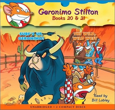 Surf&#39;s Up, Geronimo! / The Wild, Wild West (Geronimo Stilton Audio Bindup #20 &amp; 21): Surf&#39;s Up, Geronimo! and the Wild, Wild West