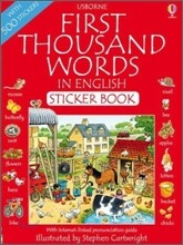 First 1000 Words in English Sticker Book