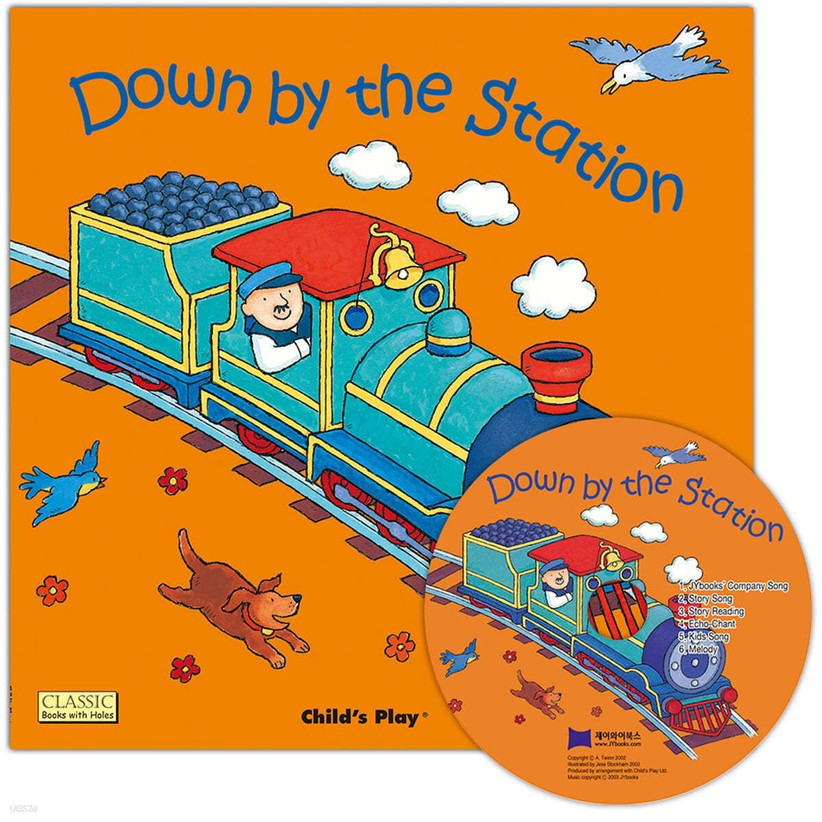 [노부영 마더구스 세이펜] Down by the Station (원서 &amp; 노부영 부록 CD)