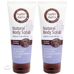 해피바스 내추럴 바디 스크럽 퍼펙트 필링 기획세트 200ml+200ml