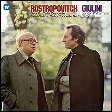 Mstislav Rostropovich 드보르작 / 생상스: 첼로 협주곡 (Dvorak / Saint-Saens: Cello Concertos) 므스티슬라프 로스트로포비치, 카를로 마리아 줄리니