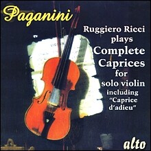 Ruggiero Ricci 파가니니: 24곡의 바이올린 독주를 위한 카프리스 - 루지에로 리치
