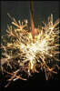 Bright Glowing Sparkler at Night Fireworks Journal: 150 Page Lined Notebook/Diary