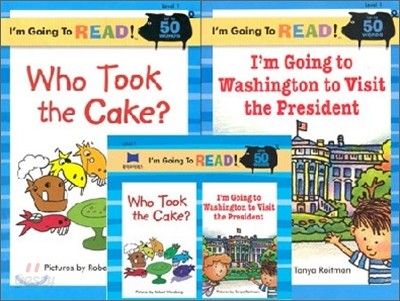 [I&#39;m Going to READ!] Level 1 : Who Took the Cake / Im going to Washington to Visit the President (Book &amp; CD)