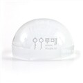 [아이루페]아크릴 문진 돋보기/대-75mm(3배율)