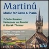 Karine Georgian 마르티누: 첼로 작품집 (Bohuslav Martinu:  Works for Cello and Piano)