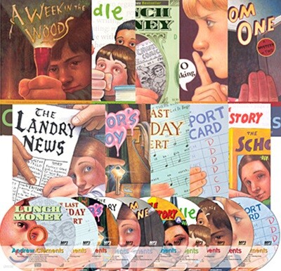 Andrew Clements School Stories 10종 직수입도서 (MP3 CD 10종, 단어장증정)
