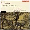 The Finzi Singers 브리튼: 합창 에디션 1권 - 합창 춤곡, 그리스도와 함께 있음을 기뻐하라 (Britten: Choral Edition Vol.1 - Choral Dances, Rejoice in the Lamb) 핀지 싱어즈