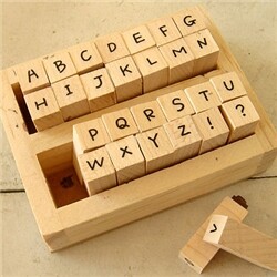 산돌광수체 알파벳대문자 스탬프