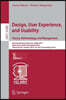 Design, User Experience, and Usability: Theory, Methodology, and Management