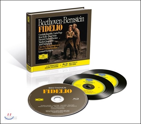 Leonard Bernstein / Lucia Popp 베토벤: 오페라 &#39;피델리오&#39; - 레너드 번스타인, 루치아 포프, 빈 필하모닉 (Beethoven: Fidelio)  [2CD+Blu-Ray Audio]