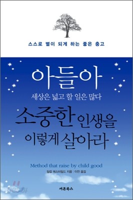 아들아 세상은 넓고 할 일은 많다 소중한 인생을 이렇게 살아라