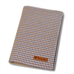 [바느질시간]Blue + Brown CHECK 북커버