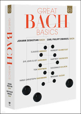그레이트 바흐 베이직 12DVD 박스 세트 - 바흐와 C.P.E. 바흐의 합창, 피아노곡 (Great Bach Basics - J.S. Bach & C.P.E. Bach)