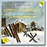 Shostakovich : Symphony No.1 & 7 'Leningrad' : Leonard Bernstein