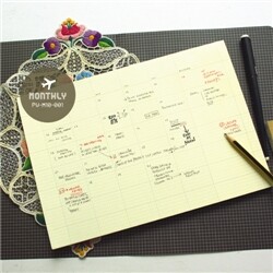 페이퍼웨이즈 Desk Notepad - Monthly