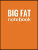 Big Fat Notebook (600 Pages): Burnt Orange, Extra Large Ruled Blank Notebook, Journal, Diary (8.5 x 11 inches)