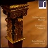Julian Perkins / Emma Abbate 피아노 듀엣 1집 - 모차르트: 두 대의 피아노를 위한 소나타 K.358, K381, K521 / J.C. 바흐: 소나타 A장조 (Piano Duets, Vol.1 - Mozart / J.C. Bach ) 에마 아바테, 줄리언 퍼킨스