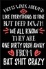 Moms Walk Around Like Everything Is Fine But Deep Down We All Know They Are One Dirty Dish Away From Bat Shit Crazy: Mothers Day Journal For Moms