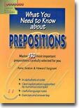 What You Need to Know about Prepositions