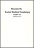 Passwords Social Studies Vocabulary Medieval to Early Modern Times : Answer Key