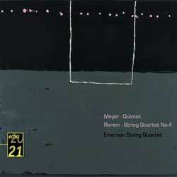 Meyer : Quintet / Rorem : String Quartet No.4 : Emerson String QuartetㆍMeyer