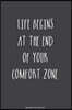 Bucket List Journal: Life Begins at the End of Your Comfort Zone. Record Your 100 Bucket List Ideas, Goals, Dreams & Deadlines in One Handy