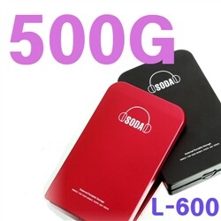 [무료배송/국민외장하드]SODA 2.5인치 외장하드 L-600 + 500G (USB2.0)