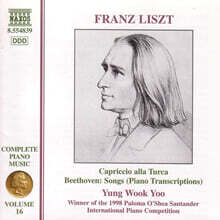 유영욱 (Yung Wook You) - 리스트: 피아노 작품 모음 (Liszt: Piano Music)