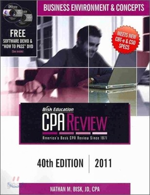 Bisk CPA Comprehensive Exam Review : Business Environment and Concepts (2011)