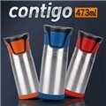 [단독최저가+무료배송][CONTIGO]♣트레블 머그컵(473ml)♣텀블러/보온컵/보냉병/뚜껑머그컵♣스테인레스♣정품인증♣선물포장