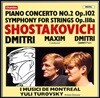 Maxim & Dmitri Shostakovich Jr. 쇼스타코비치: 피아노 협주곡 2번, 현을 위한 교향곡 - 막심 & 드미트리 쇼스타코비치 2세 (Shostakovich: Piano Concerto Op.102, Symphony for Strings Op.118a)