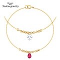 [NeeGee] 14K GOLD 티어스 볼 체인 팔찌