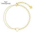 [NeeGee] 14K GOLD 언밸 하트 팔찌