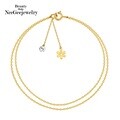 [NeeGee] 14K GOLD 레인 두줄 드롭 팔찌
