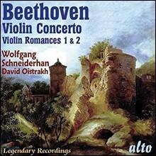 David Oistrach / Wolfgang Schneiderhan 베토벤: 바이올린 협주곡, 로망스 1-2번 - 다비드 오이스트라흐, 볼프강 슈나이더한 (Beethoven: Violin Concerto Op.61, Romances Opp.40 &amp; 50)