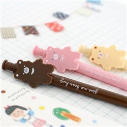 [하이모리] 아프로캣 / curly bear pen [ 볼펜 / 필기구 ]
