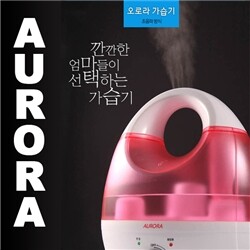 [아로미 가습기] JS-2020 초음파 오로라 가습기/360도회전가습구/3.2L반투명 물통