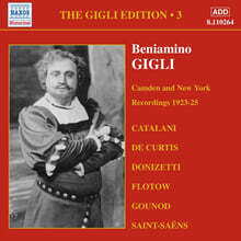 Benjamino Gigli 베냐미노 질리 - 에디션 3집 (Edition Vol. 3 - The Camden And New York Recordings)
