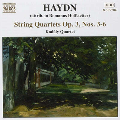 Kodaly Quartet 하이든: 현악 사중주 3-6번 (Haydn: String Quartets Op.3 Nos. 3-6)