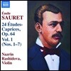 Nazrin Rashidova 에밀 소레: 24개의 연습곡-카프리스 1권 1-7번 - 나즈린 라쉬도바 (Emile Sauret: 24 Etudes-Caprices Op.64 Vol.1 Nos.1-7)
