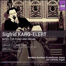 Jan Lehtola 피아노와 오르간을 위한 음악 - 카르그-엘러트: 실루엣, 포에지 / 시벨리우스: 펠레아스와 멜리장드, 안단테 칸타빌레 (Sigfrid Karg-Elert: Music For Piano And Organ)