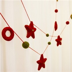 [토스앤리] garland ball - star -inf- 크리스마스장식,트리장식,인테리어소품,,