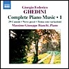 Massimo Giuseppe Bianchi 조르조 게디니: 피아노 작품 1집 (Giorgio Federico Ghedini: Complete Piano Music Volume 1)