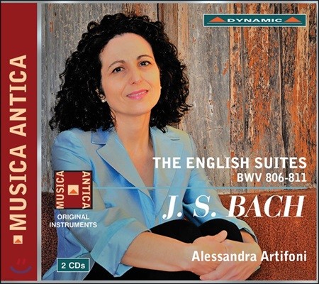 Alessandra Artifoni 바흐: 영국 모음곡 - 알레산드라 아르티포니 [하프시코드 연주반] (J.S. Bach: The English Suite BWV806-811)