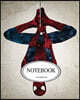 Notebook Journal Dot-Grid, Graph, Lined, Blank No Lined: Watercolor Spiderman V.2: Pocket Notebook Journal Diary, 120 Pages, 8 X 10 (Blank Notebook Jo